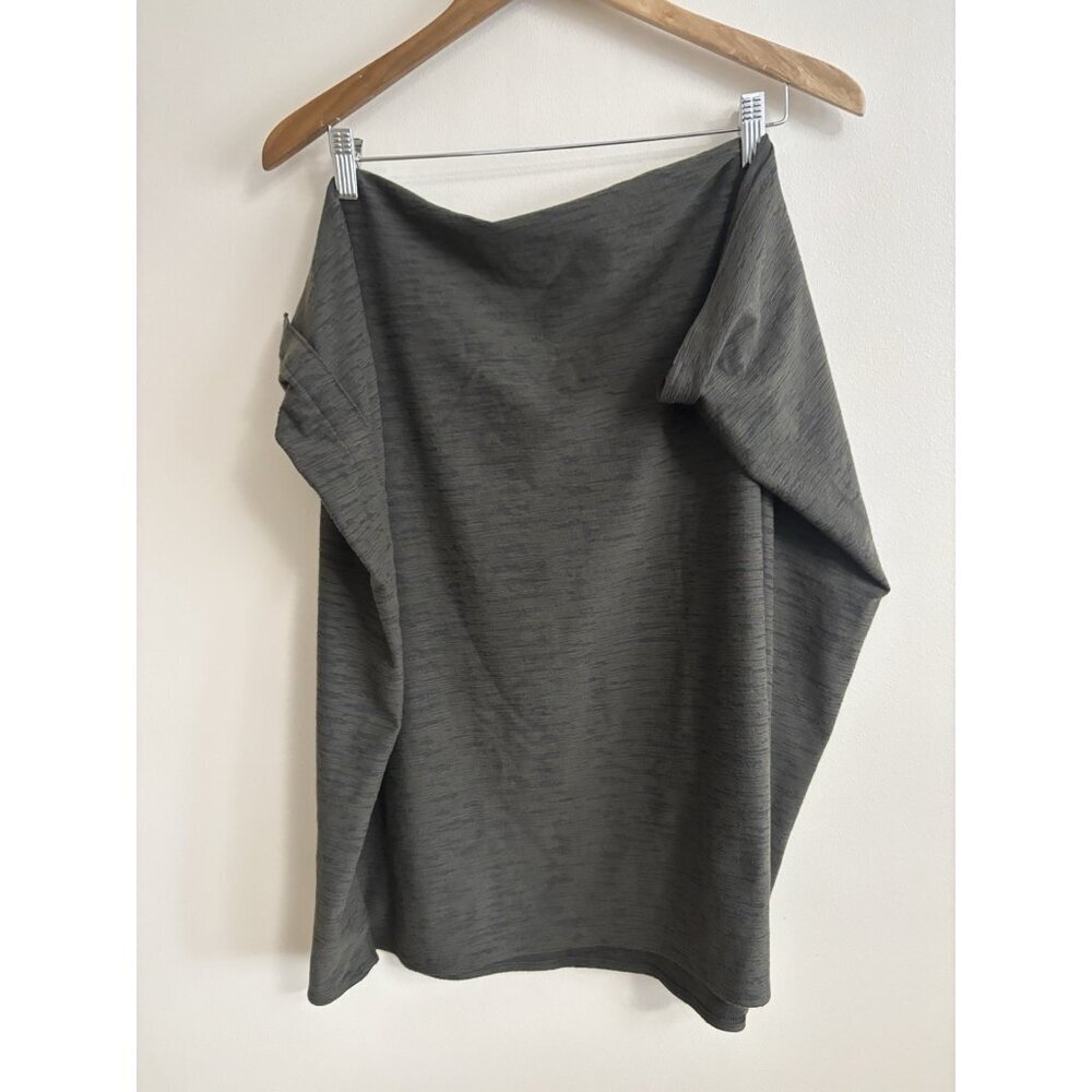 Lululemon Vinyasa Snap Infinity Scarf Wrap‎ One Size Green Stripe Snap